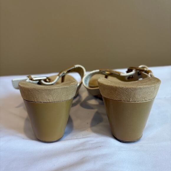 Nine West Levehim Silver Sandals Thong Woman Size 7 - Picture 3 of 7